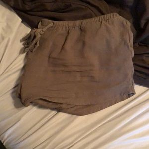 Army green booty shorts
